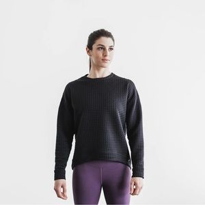 Nobull Black Quilted Pullover